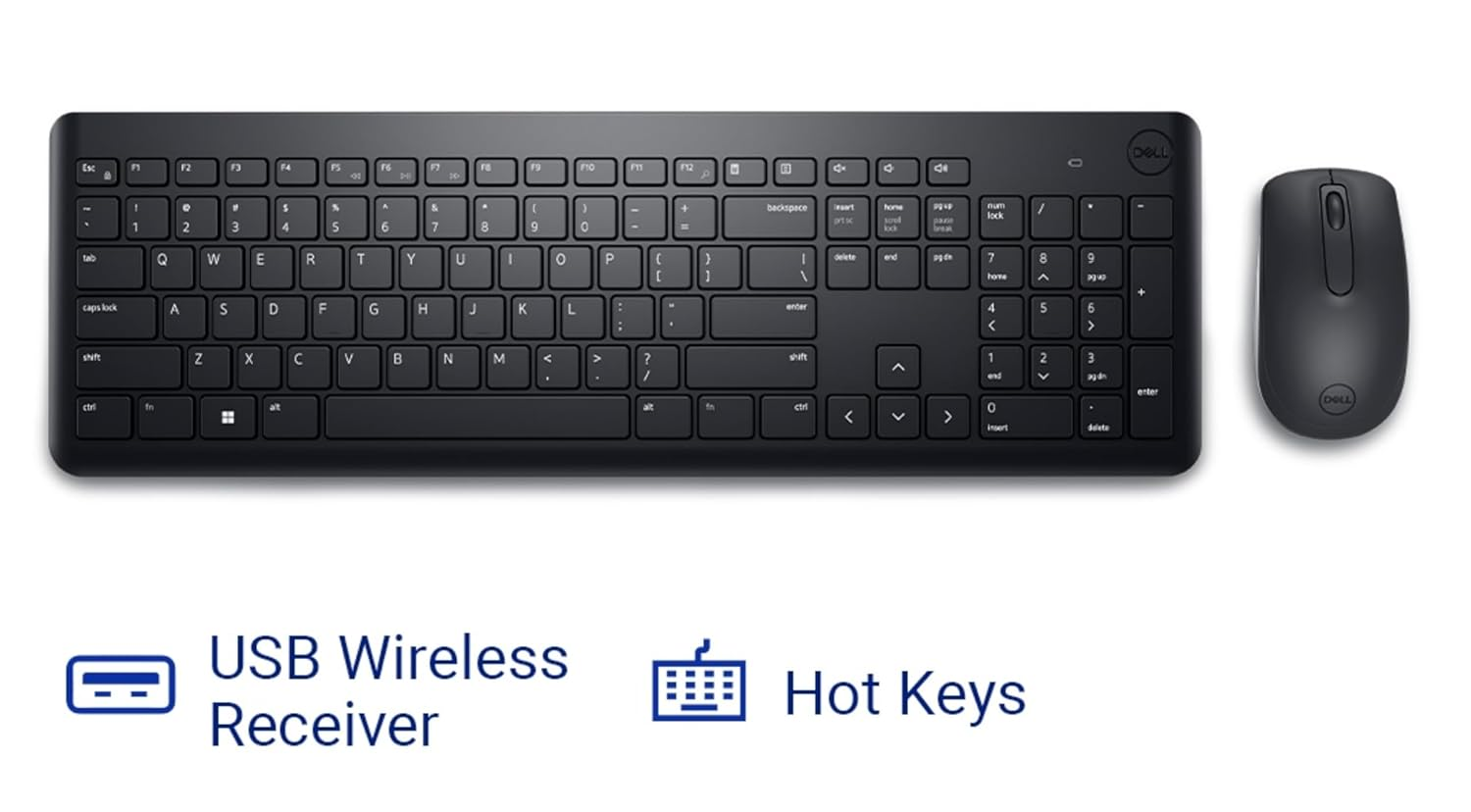 Dell KM3322W Wireless Keyboard and Mouse Combo - Image 4
