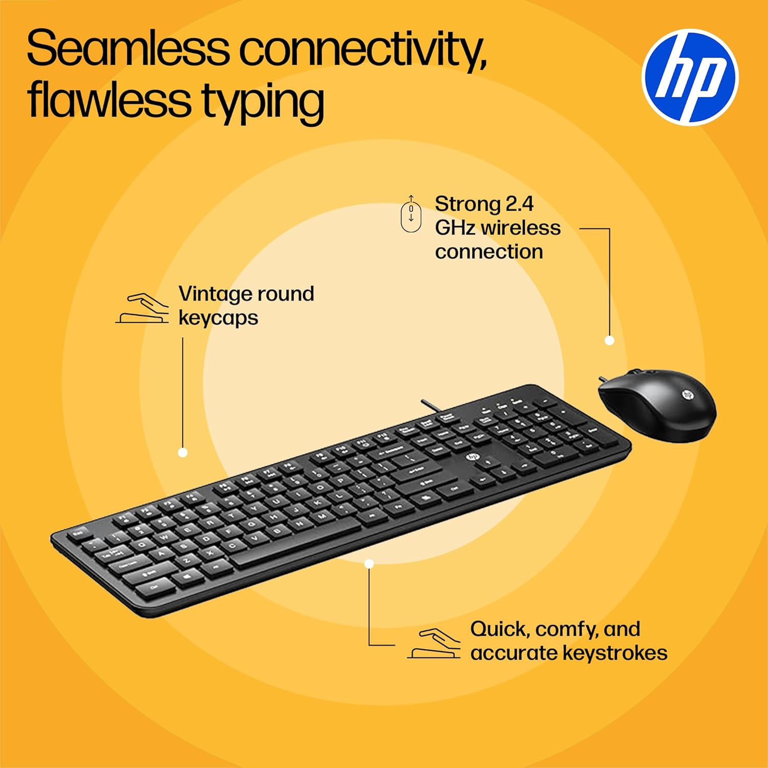 HP KM270 Wireless Keyboard & Mouse Combo - Image 3