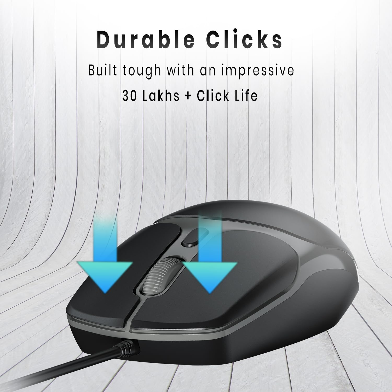 Portronics Toad 103 Wired Optical Mouse with 2400 DPI - Image 2